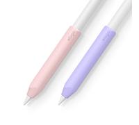 elago Silicone Grip [2 Pezzi] Compatibile con Apple Pencil 2, 1 Custodia Cover, Silicone Premium, Manicotto Design Ergonomico, Compatibile con Ricarica Magnetica, Il Doppio Tocco (Rosa/Lavanda)