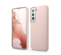 elago Silicone Liquido Custodia Cover Compatibile con Samsung Galaxy S22 5G Case (6.1"), Silicone Premium, Protezione Completa - 3 Strati Antiurto, Fodera Microfibra Morbida Antigraffio (Rosa Sabbia)