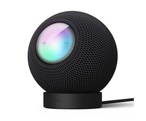 elago Supporto in Silicone Compatibile con HomePod Mini-Equalizzatore Corretto, Controllo Facile con Migliore Visibilità di Indicatori, Supporto Stabile, Stand Antiscivolo per Caricabatterie (Black)