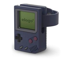 elago Supporto W5 Stand Compatiblile con Apple Watch Serie 5 (2019) / Serie 4 / Series 3 / Series 2 / Series 1 / 44mm / 42mm / 40mm / 38mm - Stand Notturno, in Attesa di Brevetto (Jean Indigo)