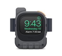 elago W10 Supporto Ricarica Compatibile con Apple Watch Serie 10/9/8/7/6/5/4/3/2/1/Ultra 2/Ultra/SE 2/SE - Design Walkie-Talkie, Compatibile con Modalità Supporto Notturno (Grigio Scuro)