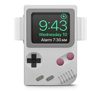 elago W5 Supporto di Ricarica Compatibile con Apple Watch Serie 11/10/9/8/7/6/5/4/3/2/1/Ultra3/Ultra2/Ultra/SE3/SE2/SE [49/46/45/44/42/41/40/38 mm] - modalità Supporto Notturno (Grigio Chiaro)