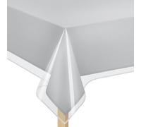 Elaine Karen Tovaglia in plastica trasparente, 100% impermeabile, copertura in plastica trasparente per tavolo da pranzo in vinile resistente, 152,4 x 228,6 cm, rettangolare