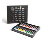 Elan Colori Gouache Set, 24 Colori a Guazzo in Tubetto da 12ml, Non Tossico Set di Gouache Paint per Dipingere, Tubetti Pittura a Guazzo Professionali