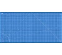 Elan Tappetino da Taglio 100x200 CM Blu, Piano da Taglio, Tappetino Autorigenerante a 5 Strati, Tappeto Antitaglio PVC Riciclato, Cutting Mat