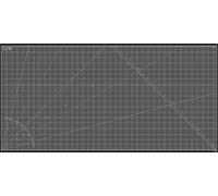 Elan Tappetino da Taglio 100x200 CM Nero, Piano da Taglio, Tappetino Autorigenerante a 5 Strati, Tappeto Antitaglio PVC Riciclato, Cutting Mat