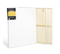 Elan Tela per Dipingere 80x100 380 gr, Set da 3 Tele per Dipingere 80x100, 100% Cotone Tele Pittura Grandi, Canvas for Painting 380 GSM, Tela 100x80