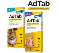Elanco Ad Tab Compresse Antiparassitarie Masticabili per Gatti 0,5-2 Kg 3 cpr