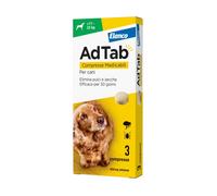 AdTab Elanco Compresse masticabili Antiparassitario orale per cani: cani >11 - 22 Kg