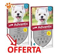 Elanco Dog Advantix Spot-On per Cani da 4-10 kg - Elanco Dog Advantix Spot-On per Cani da 4-10 kg - Offerta [PREZZO A CONFEZIONE] Quantità minima 4, Confezione da 6 Pipette