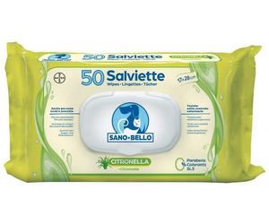 Elanco SANO E BELLO SALVIETTE DETERGENTI CITRONELLA 50 PEZZI