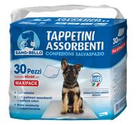 Elanco SANO E BELLO TAPPETINI SALVASPAZIO MAXIPACK 60X60 CM 30 PEZZI