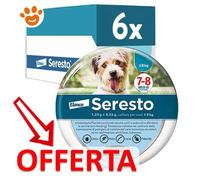 Elanco Seresto Collare Antiparassitario per Cani Fino a 8 kg - Elanco Seresto Collare Antiparassitario per Cani Fino a 8 kg - Offerta [PREZZO A CONFEZIONE] Quantità minima 6 Confezioni