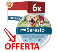 Elanco Seresto Collare Antiparassitario per Cani Oltre 8 kg - Elanco Seresto Collare Antiparassitario per Cani Oltre 8 kg - Offerta [PREZZO A CONFEZIONE] Quantità minima 6 Confezioni