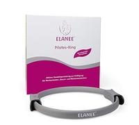 ELANEE Anello pilates con manici antiscivolo per rafforzare i muscoli pelvici, addominali e schiena, incluso poster (709-V1)