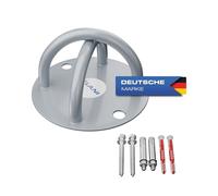 ELANI Supporto da soffitto extra robusto con tasselli di marca per diversi tipi di pareti - Ancoraggio da parete per bande di fitness, Slackline fissaggio a parete per Theraband Gym Hak