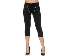 Elara 3/4 Jeans Donna Stretti Vita Alta Capri Chunkyrayan