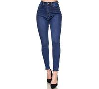 Elara Jeans Donna Vita Alta Effetto Push Up Chunkyrayan EL12-1 White 38 (M)