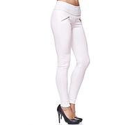 Elara Miss Anna Pantaloni Donna Elasticizzati Skinny Chunkyrayan Bianco A08-9 White 36 (S)