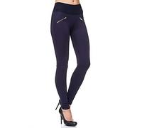 Elara Miss Anna Pantaloni Donna Elasticizzati Skinny Chunkyrayan Blu Scuro A08-1 Dk.Blue 36 (S)