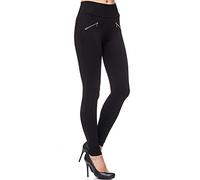 Elara Miss Anna Pantaloni Donna Elasticizzati Skinny Chunkyrayan Nero A08 Black 42 (XL)