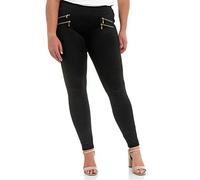 Elara Miss Anna Pantaloni Elasticizzati Donna Skinny Jegging Taglie Forti Chunkyrayan Nero A11/A55 Black-48