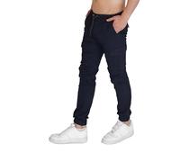 Elara Pantaloni cargo da uomo Slimfit, Navy veste più piccolo, L/sottile