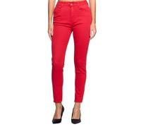 Elara Pantaloni da donna a vita alta Chunkyrayan EL12-10 Rot 36 (S)