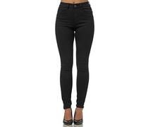 Elara Pantaloni da Donna a Vita Alta Chunkyrayan EL12 Navy 46 (3XL)