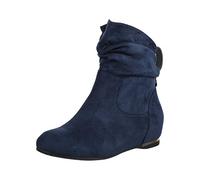 Elara Stivaletti da Donna con Tacco a Zeppa Chunkyrayan C270 Dunkelblau-42