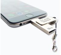Elari SmartDrive.Più compatto del mondo ed elegante unità di memoria/USB fulmini. Apple MFI Certified.