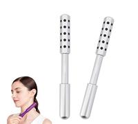 Elarique Glow Sculpting - Beauty Roller, Facelift Pro Beautys Roller, Uplift Facial Massaging Beauty Tool, with Cooling & Sculpting, with 30 Germanium Stone Face for Skin Care (Silver 2)