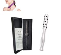 Elarique Glow Sculpting, Beauty Roller, Uplift Facial Massaging Beauty Tool, Cooling & Sculpting, Portable, Germanium Stones Face Tool, For Up Lifting And Skin Care (silver,)