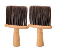 Elarvlo Spazzola per Capelli Spezzati con Manico in Legno, Spolverino | Comoda setola in fibra, Design ergonomico, Adatto per saloni, Capelli facili pulire