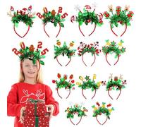 Elastic Cartoon Hair Band, Headwear, Colorful Christmas Hair Band, Festive Hair Accessories, Christmas Hair Band 22.6x22cm/8.9x8.66 Inches for Adults