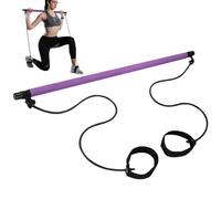 Elastic Fusion Pilates Bar - Portable Lightweight Stretch Fitness Equipment, Multifunction Exercise For Yoga Sculpting Training | Ideal Home Workout Muscle Toning Flexibility Practice