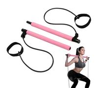 Elastic Fusion Pilates Bar - Portable Lightweight Stretch Fitness Equipment, Multifunction Exercise For Yoga Sculpting Training | Ideal Home Workout Muscle Toning Flexibility Practice