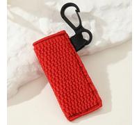 Elastic Lip Balsamo Portrossetto Portachiavi Impermeabile Clip Da Viaggio Su Soluzione Di Memoria Cosmetica Per Le Donne Ragazze Clip Su Chapsticks Sacchetto Di Memoria, Rosa rosso, taglia unica