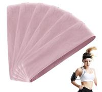 Elastic Non-slip Solid Color Headband Headbands for Women & Men Elastic Soft Fabric Hair Bands Hair for Athletic(Light pink)