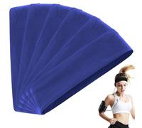 Elastic Non-slip Solid Color Headband Headbands for Women & Men Elastic Soft Fabric Hair Bands Hair for Athletic(Blue)