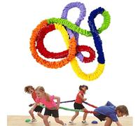 Elastic Rope - Rainbow Hand Rope, Outdoor Kids Ring Team Rope, East South Running School Random, Cooperative Stretch Exercing Rainbow Pull Rope è progettato per una vasta gamma di usi, tra cui scuole,