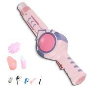 Elastic Smog Bubble Machine with Portable Bubble Blower, for Boys and Girls, Smog Bubbles Blower, Portable Bubbles Maker, for Birthday Parties (PINK)
