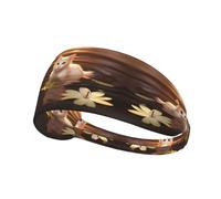 Elastic Sports Headband Hairband Cat Playing with Water Picture Athletic Band for Women, Men