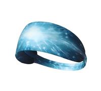 Elastic Sports Headband Hairband Cosmic Rays Picture Athletic Band for Women, Men