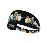 Elastic Sports Headband Hairband Frightened Screaming Little boy Picture Athletic Band for Women, Men