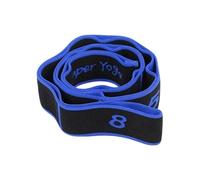 Elastic Tension Band - 90 x 4 x 1 cm - 66 g - Ergonomic Anti-Slip Grip - 8 Level Stretching Exercise Rope - Strength Training Resistance Band - Yoga Pilates Fitness Tool For Women Girls