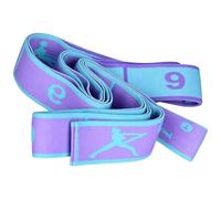 elastica per yoga - Fascia elastica di resistenza per la danza, cintura da ginnastica numerata, design con impugnatura personalizzata a dieci anelli, flessibilità più profonda, rilascio della