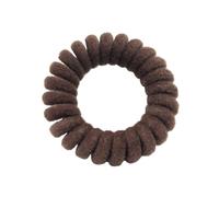 Elastici a Spirale per Capelli 5 pz/pacco Velluto Bobina del Telefono Fasce for Capelli Delle Donne A Spirale Legami Dei Ragazze Anelli Corda di Colore Solido Accessori for Scrunchy(Dark brown)