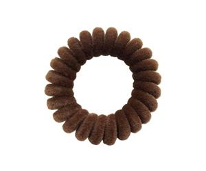 Elastici a Spirale per Capelli 5 pz/pacco Velluto Bobina del Telefono Fasce for Capelli Delle Donne A Spirale Legami Dei Ragazze Anelli Corda di Colore Solido Accessori for Scrunchy(Brown)