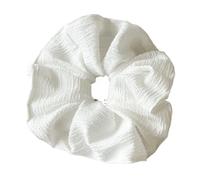 Elastici capelli 2pc Large Size Hair Scrunches Denim Scrunchies Big Ponytail Hairties(White)